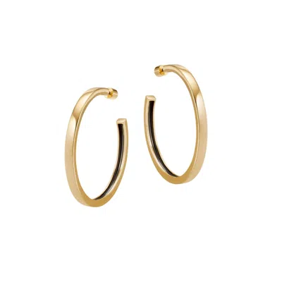 Armine + Ambrose Women's Gold / Black Big Dreams Hoops - Gold