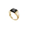 Armine + Ambrose Women's Gold / Black The Pinky Promise Ring - Gold In Gold