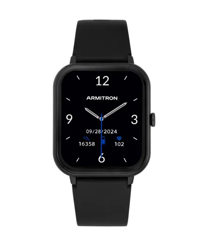 Armitron Connect Eclipse Black Silicone Smartwatch, 45mm