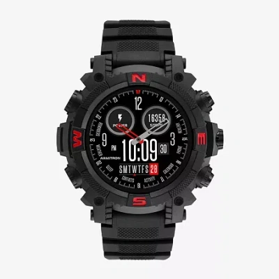 Armitron Connect Unisex Adult Chronograph Black Smart Watch 42-1019bkbk