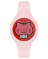 Armitron Kid's Quartz Happy Pals Pink Silicone Watch, 30mm In Pink