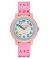 Armitron Kid's Quartz Jumpstart Pink Nylon Watch, 32mm In Pink