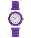 ARMITRON KID'S QUARTZ PETAL POP PURPLE RESIN WATCH, 32MM