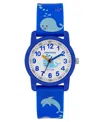 Armitron Kid's Quartz Playtime Blue And White Whales Watch, 30mm In Blue