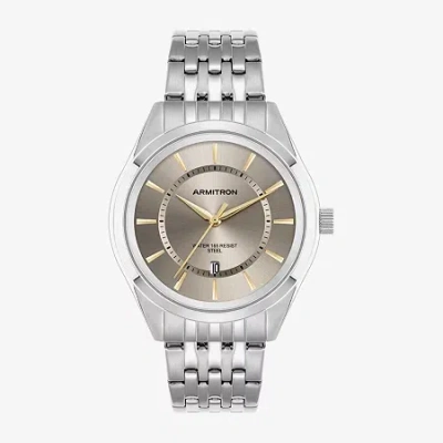 Armitron Mens Silver Tone Stainless Steel Bracelet Watch 20-5634gysv