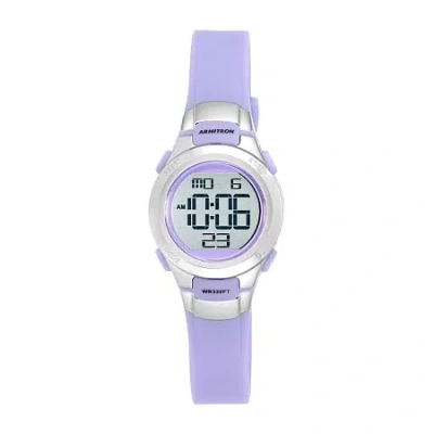Armitron Pro Sport Girls Chronograph Purple Strap Watch 45/7012prsv