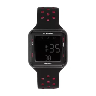 Armitron Pro Sport Mens Digital Black Strap Watch 40/8417brd
