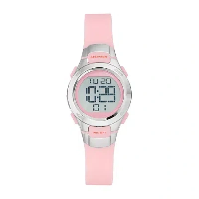 Armitron Pro Sport Womens Chronograph Multi-function Digital Pink Strap Watch 45/7012pnk