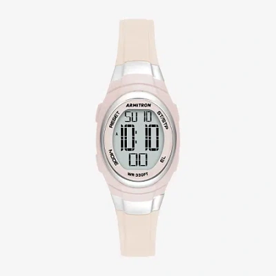 Armitron Womens Chronograph Multi-function Pink Strap Watch 45/7034plp