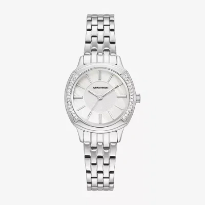 Armitron Womens Silver Tone Bracelet Watch 75-5976mpsv In Metallic