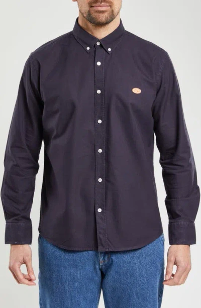 Armor-lux Cotton Button Down Shirt In Blue