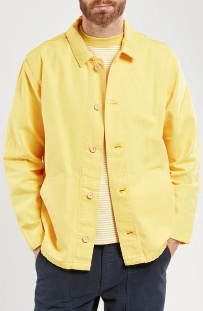 Armor-lux Heritage Cotton Shirt Jacket In Noen Yellow