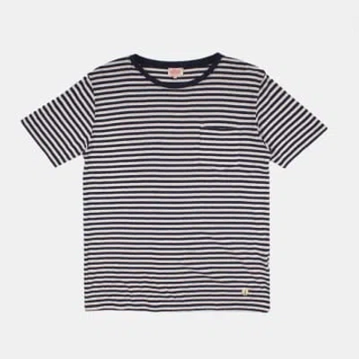 Armor-lux Heritage Stripe T-shirt In Blue