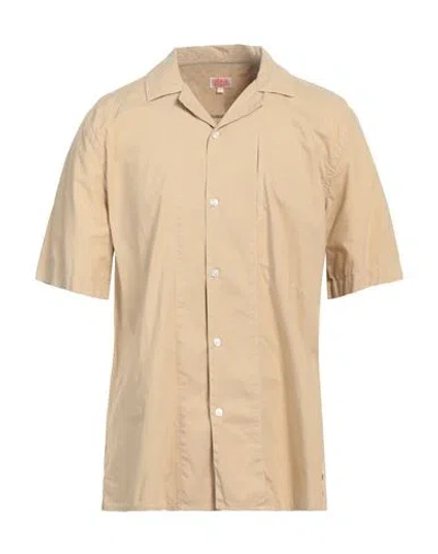 Armor-lux Man Shirt Beige Size L Cotton