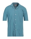 Armor-lux Man Shirt Pastel Blue Size M Cotton