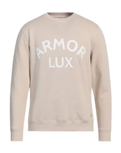 Armor-lux Man Sweatshirt Beige Size Xl Organic Cotton