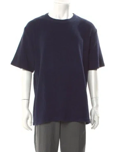 Pre-owned Armor-lux Crew Neck Short Sleeve T-shirt In Blue