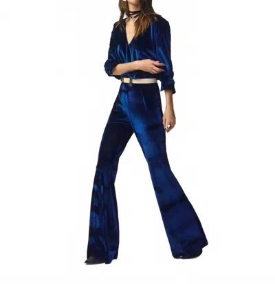 Armory Velvet Jumpsuit In Blue