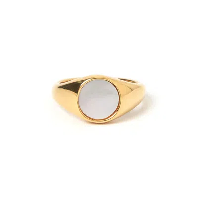 Arms Of Eve Women's Amira Gold & Pearl Ring