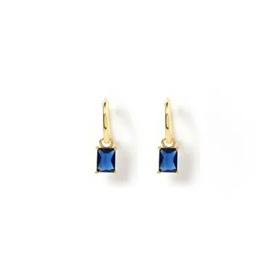 Arms Of Eve Women's Blue Birthstone Charm Earrings
