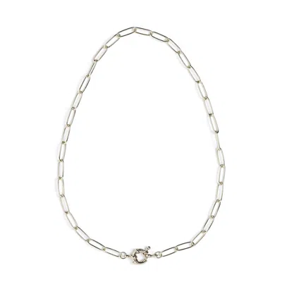 Arms Of Eve Women's Boca Silver Stacking Chain Necklace