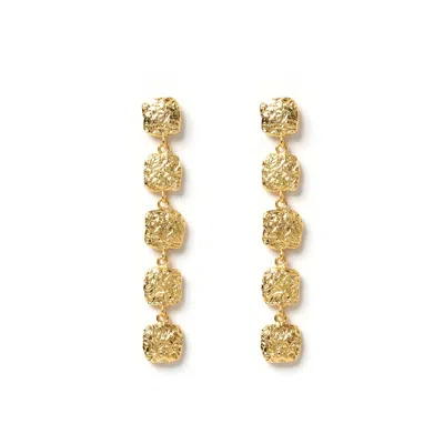 Arms Of Eve Women's Emilia Gold Earrings In Yellow