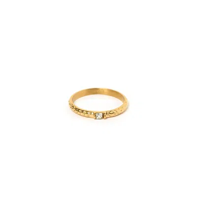 Arms Of Eve Women's Emperor Gold Stacking Ring In Yellow
