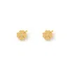Arms Of Eve Women's Four Leaf Clover Gold Studs In Gold