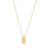 Arms Of Eve Women's Gemini Zodiac Gold Tag Necklace In Gold
