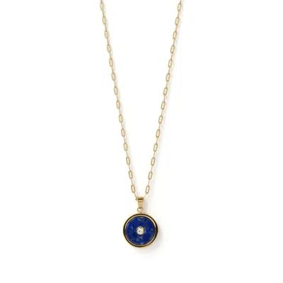 Arms Of Eve Women's Gold / Blue Koda Gold Necklace - Lapis In Multi
