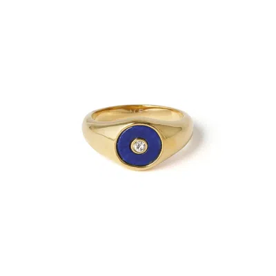 Arms Of Eve Women's Gold / Blue Koda Gold Ring - Lapis In Multi