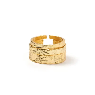 Arms Of Eve Women's Gold El Dorado Ring Stack