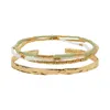 Arms Of Eve Women's Gold / Green Sunshine Bracelet Stack - Forrest In Multi