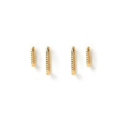 Arms Of Eve Women's Gold Lissy Earring Stack
