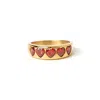 Arms Of Eve Women's Gold / Red J'adore Gold Ring - Red In Multi