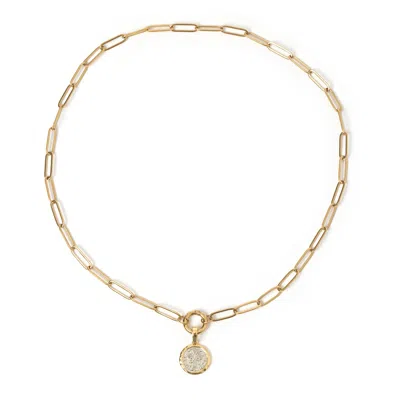 Arms Of Eve Women's Gold / Silver Piccolo Clip Charm Gold Necklace In Multi