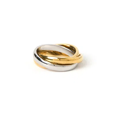 Arms Of Eve Women's Gold / Silver Sasha Trio Ring - Two Tone In Multi