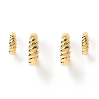 Arms Of Eve Women's Gold Tutu Earring Stack