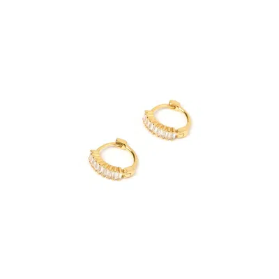 Arms Of Eve Women's Gold / White Khloe Gold Earrings - Stone In Multi