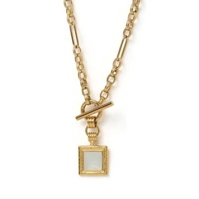 Arms Of Eve Women's Gold / White Madeline Mother Of Pearl Necklace In Multi