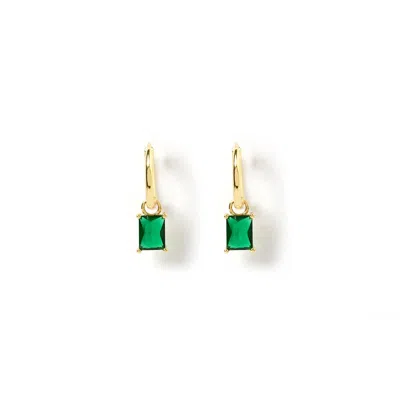 Arms Of Eve Women's Green Birthstone Charm Earrings