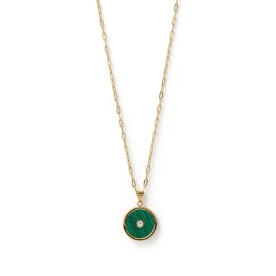 Arms Of Eve Women's Green Koda Gold Necklace - Malachite
