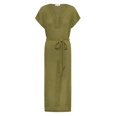 Arms Of Eve Women's Green Piza Dress - Pistachio