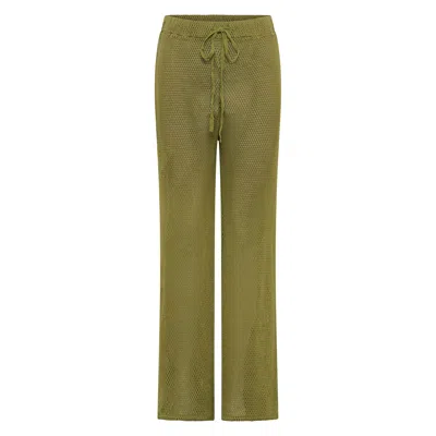 Arms Of Eve Women's Green Positano Pants - Pistachio