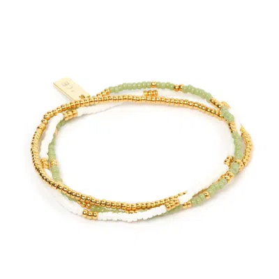 Arms Of Eve Women's Green Sunny Bracelet Set - Forrest