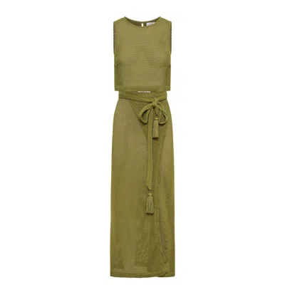 Arms Of Eve Women's Green Verona Skirt Set - Pistachio