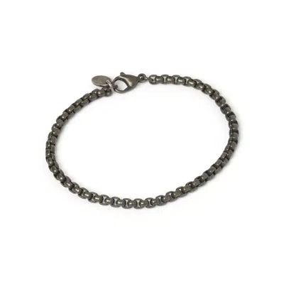 Arms Of Eve Women's Grey Elijah Men's Chain Bracelet In Gray