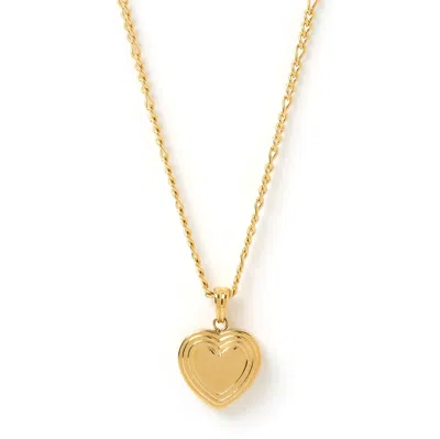 Arms Of Eve Women's Heart Gold Locket Necklace