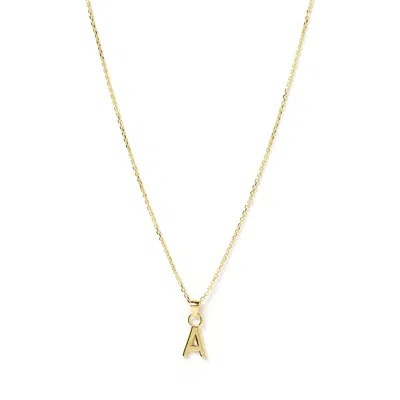 Arms Of Eve Women's Initial Gold Charm Necklace