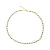 Arms Of Eve Women's Isadora Gold Necklace - Stone - Multi In Yellow
